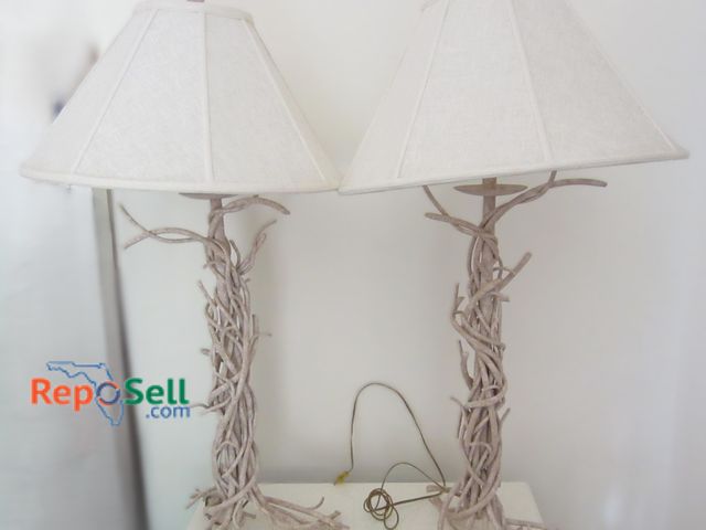 Lot 31-1230 - (2) Metal Driftwood Lamps, 38"H- Both Power On