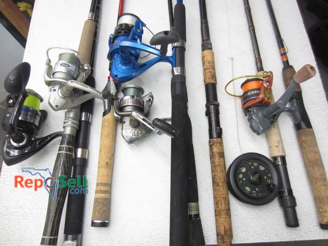 Lot 31-9310 - (8) Fishing rods and (6) reels: Shakespeare, Mitchelle, Shimano, etc.