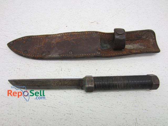 Lot 31-6389 - Vintage Handmade Knife and Sheath