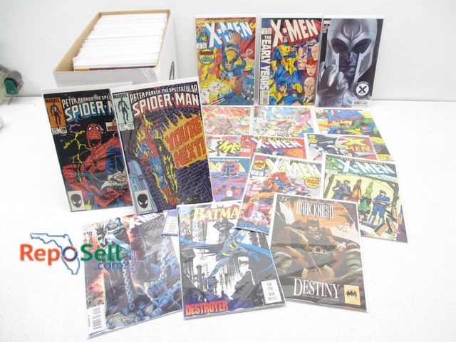 Lot 31-2494 - (125+) Comic Books; Includes Mostly X-Men, Batman, Spiderman; All Bagged and Boarded