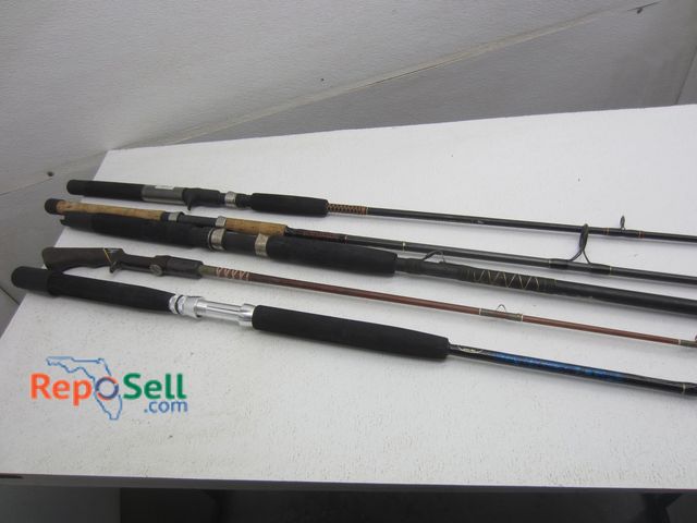 Lot 31-8123 - (5) Fishing Rods: Shakespeare, Ahi, Fenwick, etc.