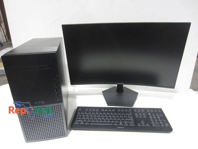 Lot 31-8119 - Sansui 27" Curved Monitor, Cherry Keyboard, Dell XPS Intel XPS i7 - All Powers On