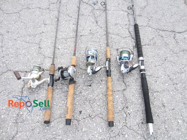 Lot 31-9302 - (4) Rods And Reels: Shimano, Abu Garcia, Quantam etc