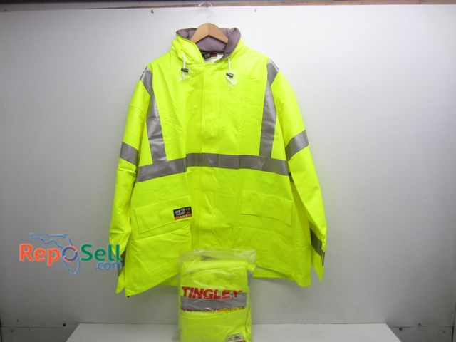 Lot 31-5574 - (2) Tingley Protective Gar Safety Jackets, Size 4XL, Fluorescent Yellow/Green