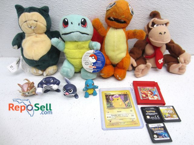 Lot 31-5223 - Vintage Stuffed Animals And (4) Video Games