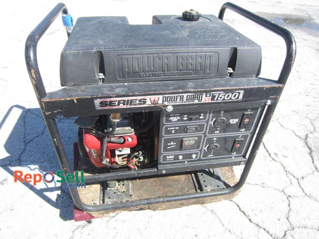 Lot 31-3288 - Pow'R Gard 7500W Generator #W75E - Ran When Tested - HEAVY/BRING LABOR