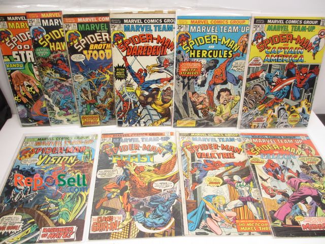 Lot 31-5004 - (10) Vintage Spiderman Comics No. 13,21,22,24,25,28,30,34,38,42