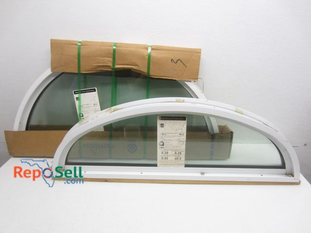 Lot 31-8301 - (2) Over-Door Windows: #AR7720A 36.5x18.25x1/2" &amp; #AR720 36.75x12x1/2"