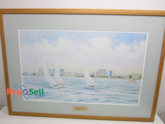 Lot 31-5251 - Framed Sarasota Art by Robert Reiber 789/3000 42"x49"