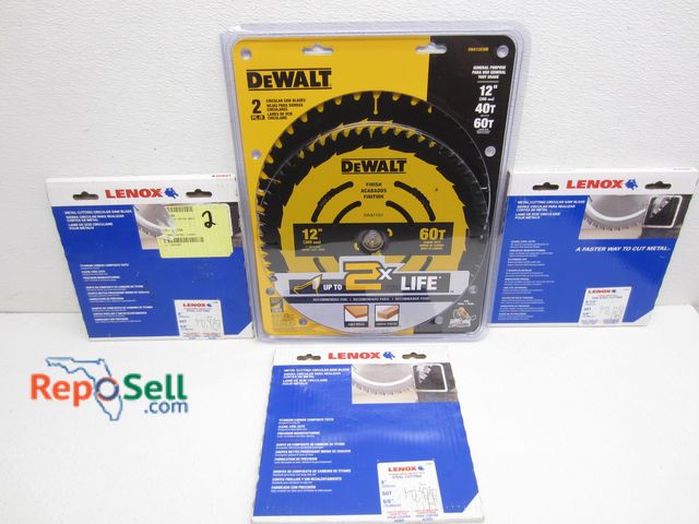 Lot 31-4067 - (2) 12" New Circular Saw Blades 40T And 60T And (3) Lenox Metal Cutting Circular Saw Blades (1) 6.5"...