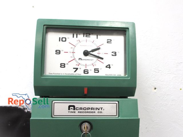 Lot 31-1149 - Croprint Time Recorder w/ Keys Model 125ER3 Powers On