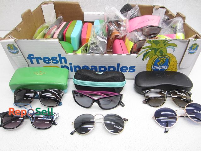 Lot 31-3039 - Lot of Name Brand Sunglasses: Kate Spade, Farrow, Ray Ban, etc.