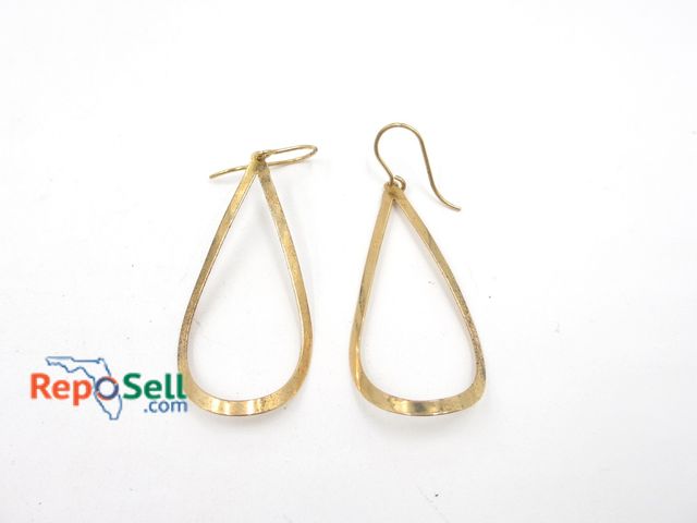 Lot 31-9018 - 14K Yellow Gold Tear Drop Earrings - 2.94g total