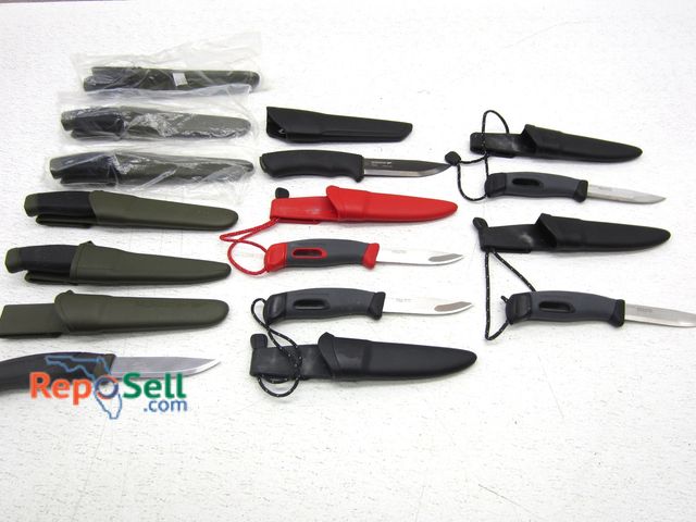 Lot 31-6276 - (11) Knives with Sheaths: (4) Light my Fire, etc. - Mora &amp; Moraknir