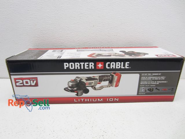 Lot 31-5060 - New 20V Porter Cable Grinder Kit With Battery, Charger And Blades