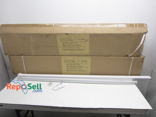 Lot 31-5339 - (50) New Linkable LED Shop Lights With Hardware - (2) Cases