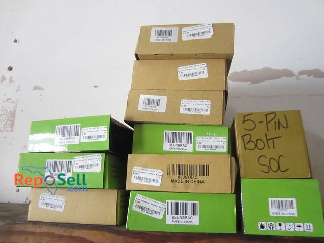 Lot 31-1151 - New Golf Cart Parts: Bolt Energy USA Battery Gauge, 5-Pin Bolt SOC, (9) New Golf Cart Bolt Brackets