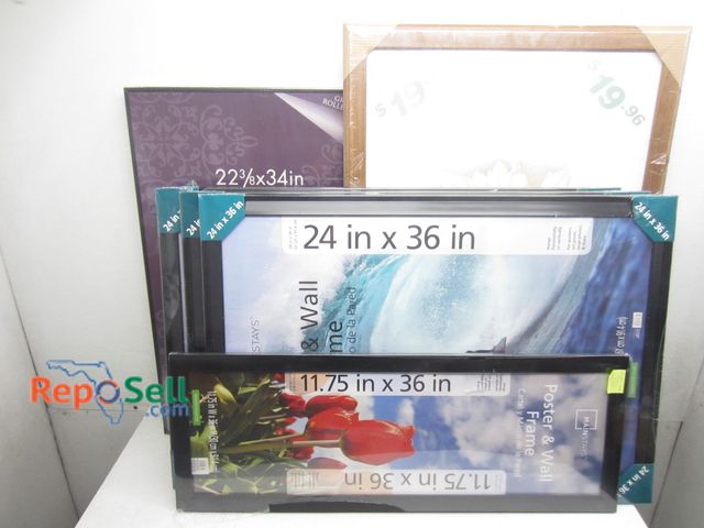 Lot 31-9386 - Approximately (10) picture frames, various sizes &amp; materials, new old stock