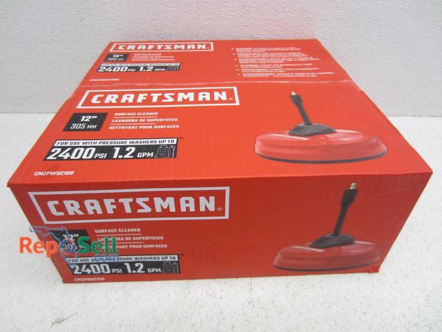 Lot 31-6231 - Craftsman Surface Cleaner; For Use w/ 2400psi 1.2 Gal Pressure Washer; Model CMZPWSC100; New in Box