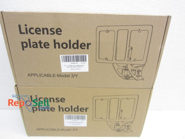 Lot 31-9320 - (2) New Lockable License Plate Holders