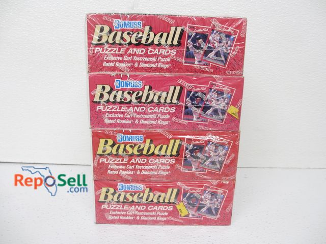Lot 31-6404 - (4) Sealed Wax Boxes 1990 Donruss Baseball Cards