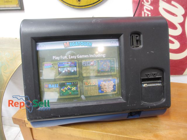Lot 31-1119 - Mega-Touch Force 2004 Coin / Bill  Operated Swivel Tabletop Video Game Console w/Keys; Powers On; 20...