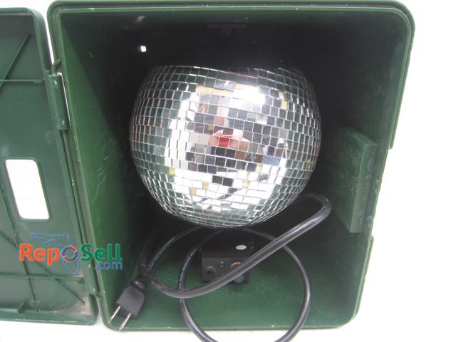 Lot 31-9176 - Vintage Disco Ball in Case - Powers On/Spins