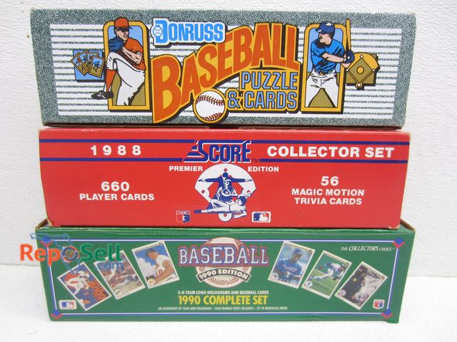 Lot 31-5233 - (3) Assorted Baseball Card Sets, Not Sealed: 88 Score, 90 UD, 90 Donruss