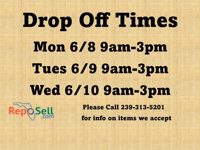 Drop Off Times & Consignment Info