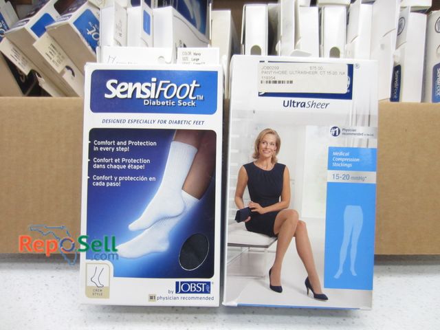 Lot 31-6457 - (23) BSN Jobst Diabetic/Compression Socks/Stockings, Assorted Sizes