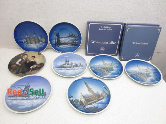 Lot 31-6118 - (10) Collectable Plates: Classic Rose Collection, Luxemburg etc