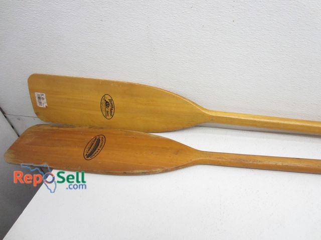 Lot 31-6336 - (2) Wood Oars 58" L