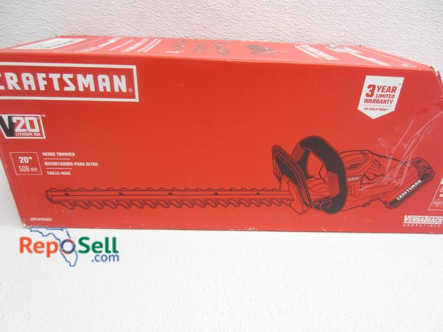 Lot 31-7213 - New Craftsman 20V Hedge Trimmer With Battery And Charger #CMCHT810C1