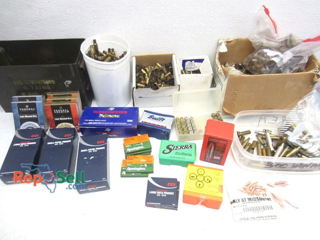 Lot 31-7102 - Ammo Reloading Acces And Supplies: Approx (5090) Assorted Primers, Casings, Tips etc