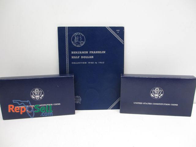 Lot 31-9048 - Coin Collection: (23) Silver Half Dollars and (2) US Mint 1987 90% Silver Dollar w/COA