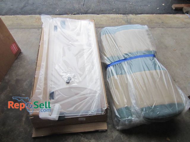 Lot 31-1287 - Icon Golf Cart Parts Set: 2-Piece Windshield (Old Style) And Standard Back Seat Set