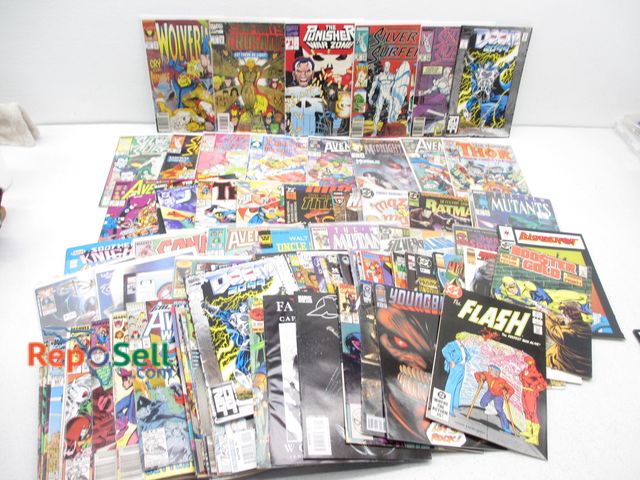 Lot 31-4121 - Approx. (90) Comic Books; Mostly Marvel and DC; Some Bagged and Boarded