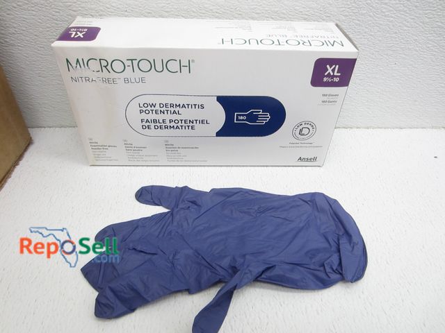 Lot 31-2243 - (3420) Ansell Nitrile Exam Gloves; Size XL; Model 313028100; (19 boxes)