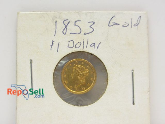 Lot 31-7031 - 1853 One Dollar Gold Coin