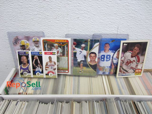 Lot 31-5244 - (3) Boxes Sports Cards, Many Star Players: Basketball, Baseball, Football