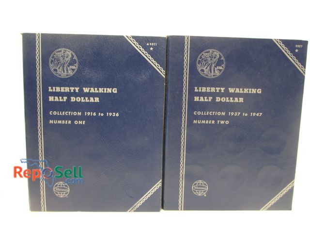 Lot 31-9036 - (23) 90% Silver Liberty Walking Half Dollars - 2 Booklets