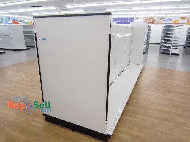Lot 31-3027 - (1) Retail Shelving. Double Sided. 16' Long. Height 74" - Buyer Must Disassemble &amp; Remove.
