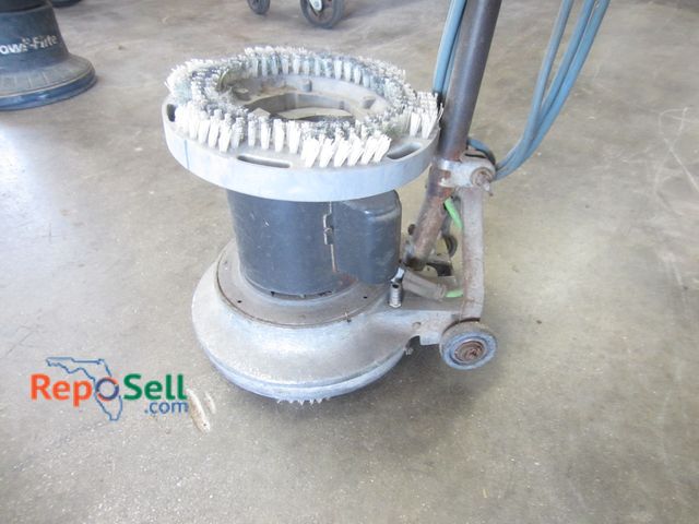 Lot 31-1051 - Power Lift Electric Floor Buffer powers on.
