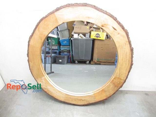 Lot 31-6526 - Large Wood Framed Mirror 36" H