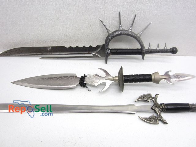 Lot 31-9043 - (3) Various Type Knife/Swords