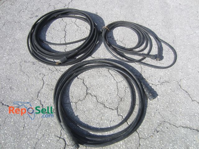 Lot 31-8444 - (3) Hi Pressure 4000 psi Pressure Washer Hoses