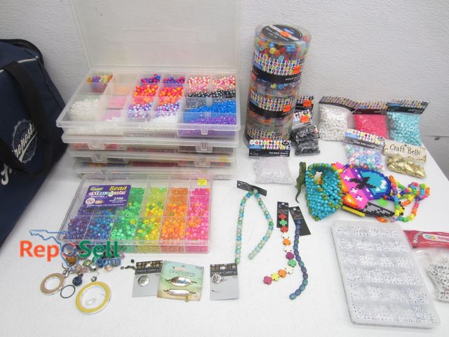 Lot 31-7262 - Bracelet/Art Supplies: Candy Bracelet Beads, Charms, etc.