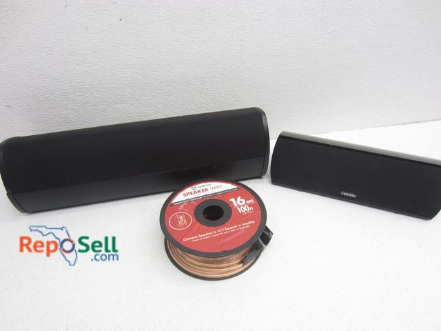 Lot 31-6318 - (2) Center Speakers &amp; Speaker Wire