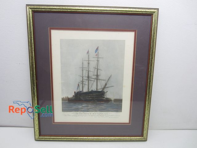 Lot 31-2113 - "The Last Journey of Victory, 1922" by WI Wyllie &amp; Harold Wyllie - Framed Print, 25.5"x28.5"