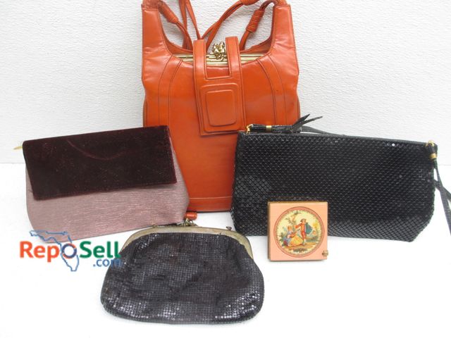 Lot 31-1355 - (4) Vintage Ladies Purse and Clutch Bags - (1) Italy, (1) Hong Kong